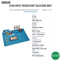 S-160 ESD Silicone tapis de soudure isolation thermique magnétique plate-forme de travail Pad PC téléphone pièces d'entretien Placement pratique