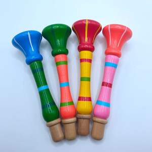 Trompeta de Juguete de Madera Colorida, Popular, Pequeña, Flauta de Viento de Madera, Instrumento Musical, Juguete Educativo - Product Image 1