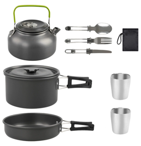 <span class=keywords><strong>Outdoor</strong></span>-Wasserkocher <span class=keywords><strong>Camping</strong></span>- und Picknick-Ausrüstung Komplettes Topfset Tragbarer Butangasherd für <span class=keywords><strong>Outdoor</strong></span>-Teekochtopf - Product Image 4