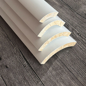Revestimiento Blanco, Imprimación, Panel <span class=keywords><strong>de</strong></span> Pared <span class=keywords><strong>de</strong></span> Madera en Forma <span class=keywords><strong>de</strong></span> Arco, Zócalo, Línea <span class=keywords><strong>de</strong></span> <span class=keywords><strong>Yeso</strong></span> para Cableado, Decoración Interior, Moldura <span class=keywords><strong>de</strong></span> Esquina para Armario - Product Image 1