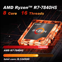 Laptop Gaming AMD Ryzen 7 R7-7840HS CPU Game 3A 3.3Ghz 60 FPS SSD 1TB 32GB DDR5 Laptop Gamer Ordinateur Portable PC