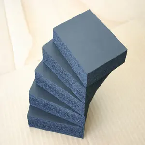 Black open-celled foam rubber insulation sheets/open-cell rubber mat/rubber mat for yoga