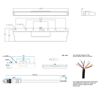Sensor de Navegación Magnética para Robot AGV KCONBOT MAG100-CR-016, Fácil Instalación, Guía Magnética de 16 Bits para Seguimiento de Líneas, Sensor AGV