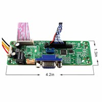 Papan Konverter Lvds 640X480 Input VGA Papan Kontrol Lcd Driver untuk Layar Lcd 10.4 Inci LQ104V1LG92