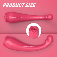 QIYI Dropshipping Leck-Sexspielzeug Klitoris-Nippel-Stimulator Rosen-Vibrator Zungen-Vibrator für Frauen