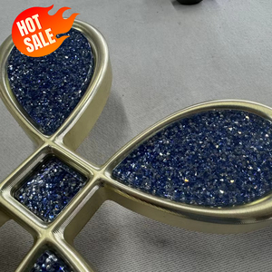 <span class=keywords><strong>Poignée</strong></span> de <span class=keywords><strong>porte</strong></span> en verre cristal bleu diamant de luxe sur mesure haut de gamme pour hôtel cinq étoiles, villa, <span class=keywords><strong>porte</strong></span> <span class=keywords><strong>extérieure</strong></span> en aluminium, <span class=keywords><strong>poignée</strong></span> longue - Product Image 4