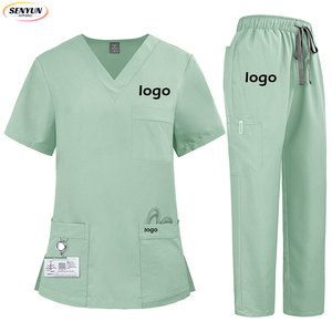 Tùy Chỉnh Bệnh Viện Phụ Nữ Đồng Phục Điều Dưỡng Phù Hợp Với Làm Việc Quần Áo Và Quần Thẳng Cho Nha Khoa Salon Làm Việc Vẻ Đẹp Và Y Tế Tẩy Tế Bào Chết Bộ - Product Image 1