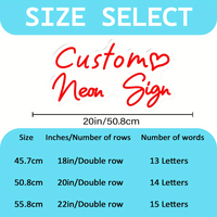 Neonawall Vente en gros Néon LED personnalisé double rangée en forme de cœur USB Décoration murale pour la Saint-Valentin, fiançailles, mariage, anniversaire, fête, maison