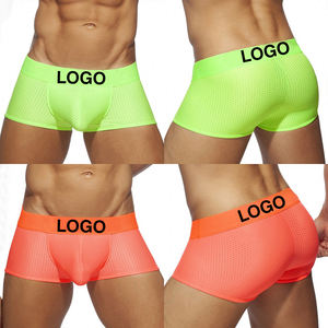 कस्टम लोगो कम वृद्धि पुरुषों के अंडरवियर बॉक्सर ने पुरुष लिंगरी शॉर्ट्स स्लिप जाल टींगा पैरा होमबर्स - Product Image 3