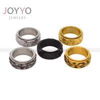 Bagues unisexes en acier inoxydable plaqué argent antique, style punk, sertissage griffe, maçonniques, bijoux de mariage pour hommes Zuobisi
