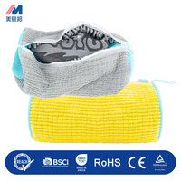 Kantong Cuci Sepatu Lipat dari Kain Jaring Nilon dan Nilon untuk Membersihkan Semua Jenis Sepatu untuk Mesin Cuci