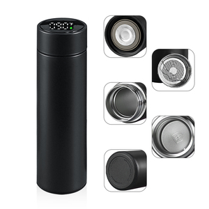 Custom Glitter Rose Gold Stainless Steel Intelligent Digital Vacuum <b>Flask</b> 12-24 Hours Thermal Insulation Eco-Friendly Boiling - Product Image 4