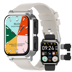 Reloj inteligente AIMB‑Z20 con Bluetooth, llamadas, frecuencia cardíaca, seguimiento del sueño, auriculares TWS ocultos integrados, reloj inteligente deportivo para deportes al aire libre - Product Image 1