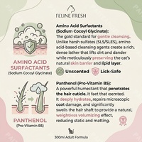 Shampooing pour chat à marque privée, volumisant, nettoyage en profondeur, sans parfum, pour chats adultes, aux acides aminés et panthénol, hypoallergénique, soin corporel, toilettage des animaux
