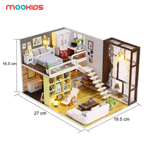 Venta caliente juguetes educativos Diy juego <span class=keywords><strong>de</strong></span> rol habitación <span class=keywords><strong>de</strong></span> la ciudad juguetes <span class=keywords><strong>para</strong></span> <span class=keywords><strong>niños</strong></span> casa <span class=keywords><strong>de</strong></span> muñecas sin pegamento - Product Image 3