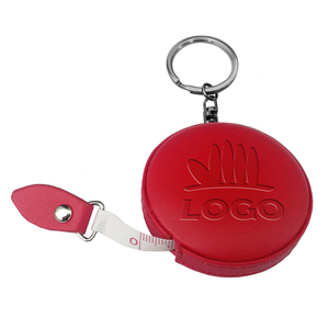 <span class=keywords><strong>2025</strong></span> xu hướng mới Cá nhân hoá biểu tượng tùy chỉnh có thể thu vào da Keychain khuyến mại đo băng - Product Image 1