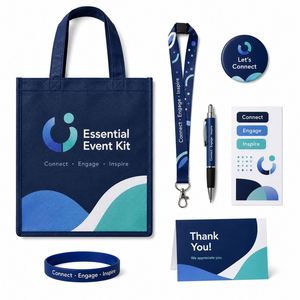 Kit de Artículos Promocionales Personalizados para Eventos, OEM ODM, Paquete Promocional Multi SKU con Cordón y Bolsa de Transporte - Product Image 2