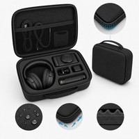 Étui de rangement pour disques en EVA personnalisé avec fermeture éclair, design antichoc et étanche, portable pour l'emballage en gros et logo personnalisé
