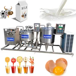 Pasteurizador automático de alta pressão 100L 200L 300L 500L 1000L 2000L homogeneizador de leite