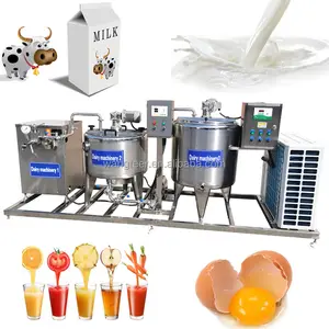 Automatic High pressure 100L 200L 300L 500L 1000L 2000L milk pasteurizer milk homogenizer