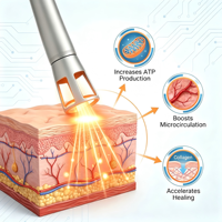 Appareil de thérapie bio-stimulante non invasive Carevo, portable, pour soulager les douleurs corporelles et les irritations, certifié CE/FCC/RoHS
