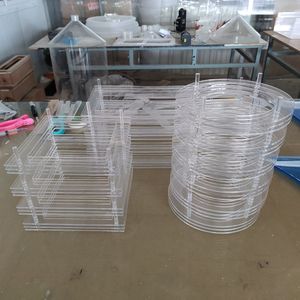 Réservoir d'eau conique en acrylique transparent pour instrument expérimental avec bride de précision - Product Image 2