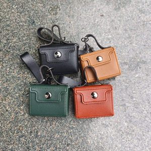QY <b>Cute</b> PU Leather Coin <b>Purse</b> Keychain Mini Irregular Shape Bag Charm Carabiner Accessories for Women - Product Image 2