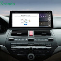 Radio de Coche Android con Pantalla Táctil de 12.3 Pulgadas Krando para Honda Accord 8 2008-2012, Sistema Android, Radio Estéreo para Coche, Apple Carplay Inalámbrico