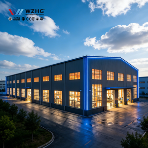 Nave Industrial de Acero Galvanizado en Caliente, Resistente al Viento, con 50 Años de Vida Útil, Durable, para Almacenes, Distribución Comercial y Contratistas - Product Image 1