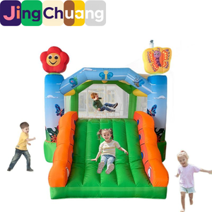 Château gonflable pour enfants avec toboggan, trampoline d'extérieur pour la maison, château toboggan en PVC épaissi - Product Image 5