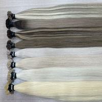 Meilleure Qualité Pointe Plate Cheveux Humains Fournisseur De Gros Remy Cuticule Aligné Russe Extensions Cabello Extensions De Cheveux Naturels