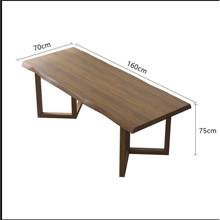 Tea table: 160*70*75cm, 4.5cm thick