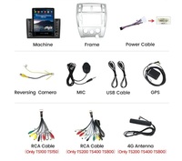 Tesla Android écran IPS DSP Radio voiture Android pour Hyundai Tucson 2006 - 2013 2008 4 + 64GB WIFI GPS BT gps navigateur