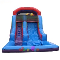 Toboggan gonflable commercial avec piscine pour les locations à vendre