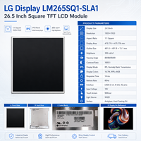 LM265SQ1-SLA1 Modul LCD TFT IPS Persegi 26,5 Inci 1920x1920 1:1 LVDS 60Hz Panel Bingkai Terbuka untuk Sistem Tertanam Industri