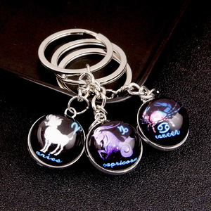 Llavero de Astrología con Esmalte en Forma de Rombo, Signos del Zodiaco, Decoración Astrológica, Dijes de Signos del Zodiaco, Colgante de Joyería - Product Image 5