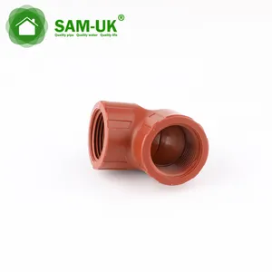 Sam-uk高標準化カスタマイズ可能な防食メスねじプラスチック90度パイプエルボー継手