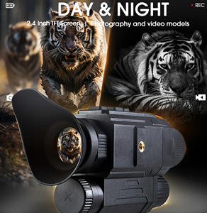 Digital Night Vision with 2X Optical &amp; 8X Digital Zoom 7 Levels Infrared1.3" TFT LCD HD Night Vision Helmet <strong>Camera</strong> for Hunting - Product Image 4