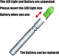 Leurres de pêche en usine, lumières de stylo Bobbers de pêche, encoches de flèche, flotteurs de pêche, lumières de poteau, batterie LED CR430 327