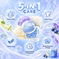 UPO Lifestyle 5D Laundry Pods Aroma Honeydew Berry 180pcs/2.16kg Untuk Mesin Cuci Otomatis Deterjen Pod Pembersih Mendalam