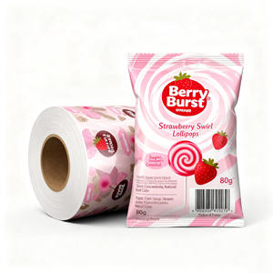 Réglisse Bonbons Crevettes Chips Sachet Film <span class=keywords><strong>Rouleau</strong></span> En Plastique Laminé Feuille D'aluminium Emballage Alimentaire <span class=keywords><strong>Rouleau</strong></span> Film - Product Image 2