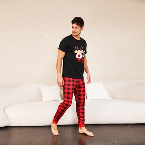 Nouvelle arrivée femmes pyjamas chaud pyjamas de noël 2 pièces mignon impression <span class=keywords><strong>fille</strong></span> vêtements de nuit vêtements de détente - Product Image 2