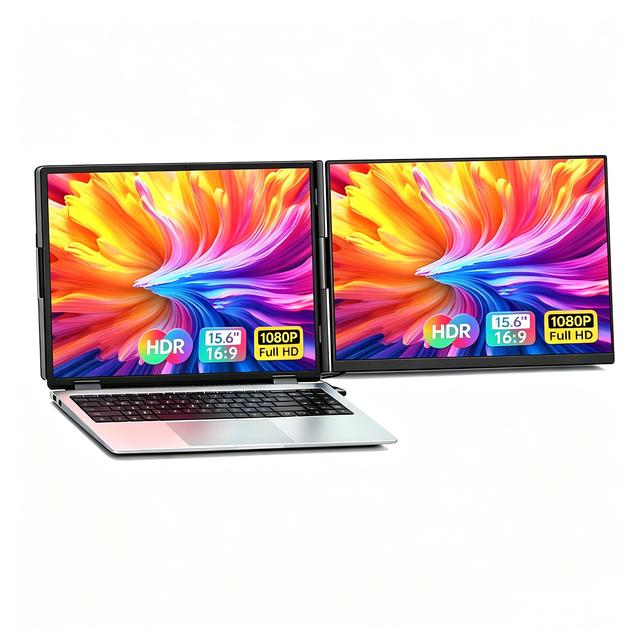 15.6 Inch Portable Monitor 1080P FHD Travel Display Type-C/USB-C Compatible with Laptops Mac and Other Devices Includes Stand