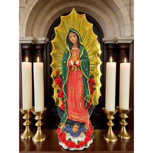 Xuyên biên giới trang trí nội thất figurine đồ trang trí tôn giáo nhựa thủ công mỹ nghệ Virgin Mary bán buôn Tượng Tôn Giáo giáng sinh - Product Image 5