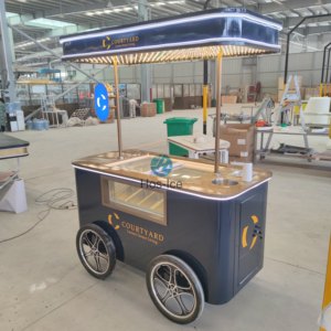 Carrito de helados, carrito de empuje, sartenes cuadradas, cubo redondo personalizado, diseño de logotipo gratuito, carrito DE VENTA DE FÁBRICA DE Filipinas - Product Image 4