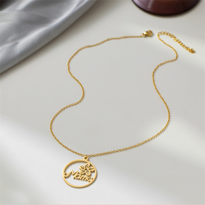 Collana Della <span class=keywords><strong>Mamma</strong></span> in acciaio inossidabile Vintage Flower Mama pendenti Collana girocollo squisita per regali per la madre - Product Image 6