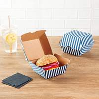 Boîte à hamburger la plus vendue, écologique, en papier kraft, pour emballage alimentaire, idéale pour la livraison à emporter et l'utilisation en restaurant, en vente
