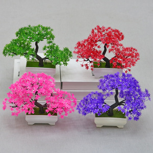 Gran oferta de decoración artificial en maceta para el hogar, bonsái de pino en la nube, decoración de escritorio, bonsái de pino de bienvenida de plástico - Product Image 2