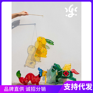 Lefan Gugu Le Chinese Style Paper Lanterns Irregular Shape Animal Theme Handmade Decorative Toys For Kids And Parents DIY - Product Image 5