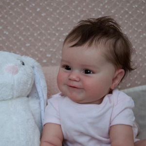 Poupée reborn réaliste et dodue, poupée bébé en vinyle souple, idéale comme jouet d'accompagnement pour les enfants - Product Image 2